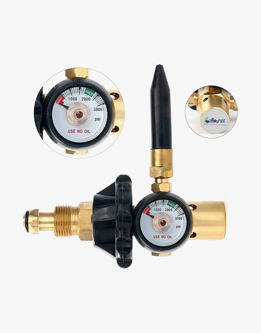 Balloonee Helium Tank Regulator Filler Valve For Balloons With Gauge balloonee-helium-tank-regulator-filler-valve-for-balloons-with-gauge